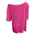thumbnail image 6 of Bibifish Womens T-Shirts Off Shoulder Short Sleeve Loose Fit Tees Casual Summer Vacation Beach Weekend Street Style Everyday Tops, 6 of 6