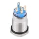 thumbnail image 2 of 19mm 12V Waterproof Stainless Self locking Latching Push Button Switch Green LED, 2 of 3