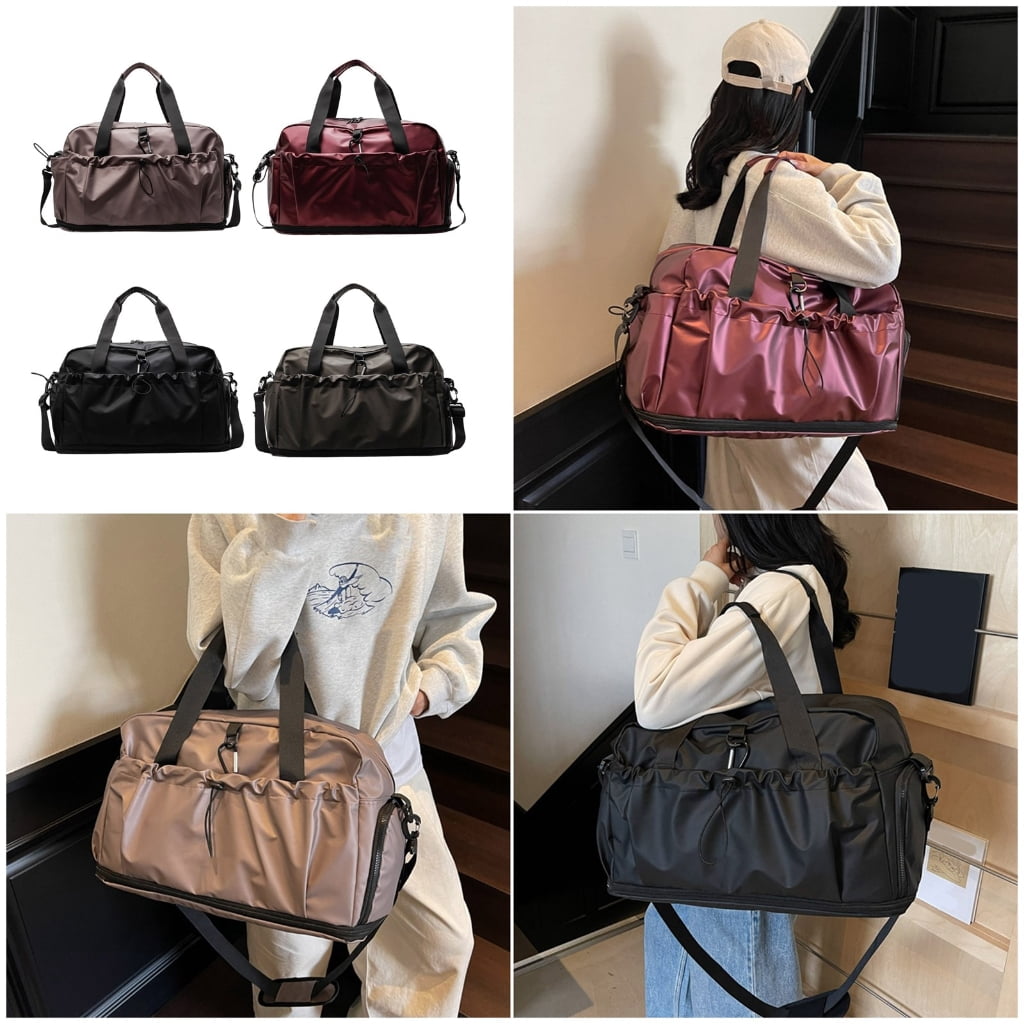 Functional Waterproof Travel Organizer With Wet Dry Pockets And Shoe Compartment