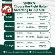 Sporn Training Dog Halter, Blue, X-Large (23-33 Neck Size)