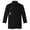 Black, variant on Men Women Solid Color Chef Uniform Stand Collar Single-breasted Pocket Restaurant Uniform Waterproof Anti-dirty Bakery Food Chef Tops