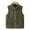 Army Green, variant on Adult Children Fashion Casual Sleeveless Zipper Vest Size Autumn And Winter Plus Thick Vest Womens Work Vest Plaid Fringe Vest Puffy Vest with Hood Petite Running Vest Fuzzy Vests Long Tunic Vests for