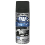 Black, Rust-Oleum Peel Coat Lens Tint Translucent Spray Paint-297622, 10 oz, 6 Pack