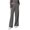 Gray, variant on AILIYIL Womens Dress Pants Wide Leg Work Business Casual Trousers Flowy High Elastic Waisted Pants With Pockets (Navy Blue,M)