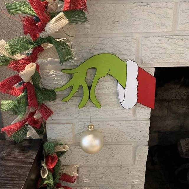 Decoración de ladrón de Navidad, decoración de ladrón de Navidad, adornos navideños, accesorios para ventanas, valor inmejorable