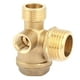 thumbnail image 3 of Heaveant Válvula de retención del compresor de Aire, Herramienta de Conector de Tubo de válvula de retención roscada Macho de compresor de Aire de latón de 3 Puertos, 3 of 14