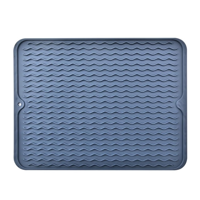 Almohadilla para escurridor de platos mantel individual antideslizante para encimera de cocina fregadero azul Hugtrwg Para estrenar