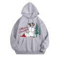 thumbnail image 3 of WILLBEST Sudadera con Capucha Navideña para Mujer: Sudadera con Capucha Estampada de Manga Larga con Diseño de Muñeco de Nieve y Bloques de Color, Estilo 2024 X-Grande, 3 of 3