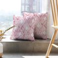 thumbnail image 6 of LALILO Throw Pillow Covers Geometric Pink Zigzag White Backdrop Cushion Cover 18" x 18", 1220 Pack, 6 of 6