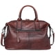 thumbnail image 2 of Bolso de hombro Iswee Satchel de piel vintage para mujer, color café, 2 of 9
