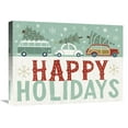 thumbnail image 1 of Global Gallery's 'Holiday on Wheels IX' By Michael Mullan Stretched Canvas Wall Art, 1 of 4