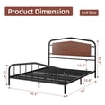thumbnail image 6 of Gymchoice Full/Queen Bed Frame Heavy Duty Metal Platform Bed Frame with Headboard and Footboard Noise Free No Box Spring Needed,Strong Steel Slats and Anti-Slip Support, 6 of 6