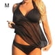 thumbnail image 1 of Traje de baño Soidarity para mujer Negro sin mangas con cuello en V profundo, 1 of 6