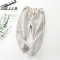 thumbnail image 3 of AherBiu Toddler Boys Girls Sweatpants Unisex Baby Casual Cinch Bottom Pants Elastic High Waisted Trousers, 3 of 3