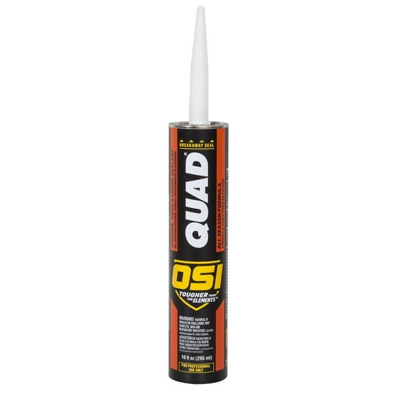 OSI QUAD Advanced Formula Window, Door and Siding Sealant, 10 Ounce Cartridge, Cedar 223 1637013