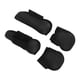 thumbnail image 5 of 4 Uds. Botas de pata delantera y trasera de caballo, mallas para saltar obstáculos, botas, equipo de protección para patas de caballo, color negro L, 5 of 13