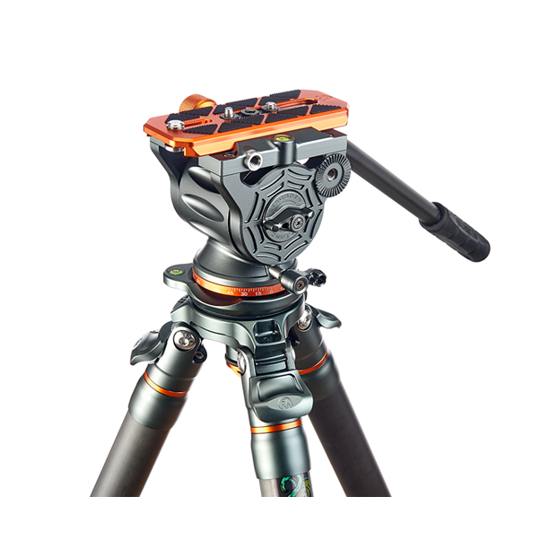 3 Legged Thing Mike Carbon Fiber Leveling Tripod with Airhead Cine Head