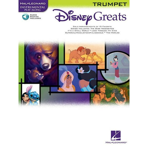 Disney Greats for Trumpet Instrumental Play-Along Book/Online Audio, (Paperback)