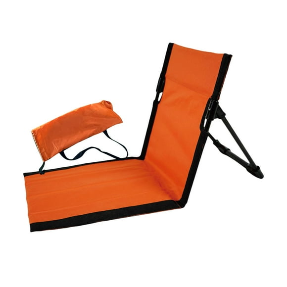 Silla de piso con respaldo Silla de arena Sillas de estadio Colchón Asientos de playa para 38cmx68cmx4cm