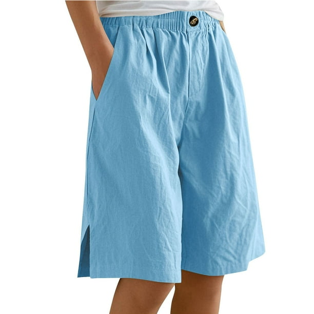 WILLBEST Pantalones Casuales de Mujer, de Moda, con Cintura Elástica, Holgados, Cargo, con Bolsillo para Mayor Comodidad Diaria. Grande