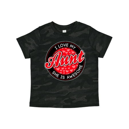 

Inktastic I Love My Aunt Gift Toddler Boy or Toddler Girl T-Shirt