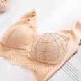 thumbnail image 6 of Fesfesfes Bras for Women Wireless Ladies Traceless Comfortable No Steel Ring Lace Breathable Gathering Bra Ladies Underwear Bras for Women, 6 of 9