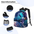 thumbnail image 3 of Disketp Underwater Turtle Dolphin Octopus Mochila Ligera Clásica con Múltiples Bolsillos, Mochila Casual para Hombre y Mujer, Ideal para Escuela, Trabajo y Viajes, 3 of 6