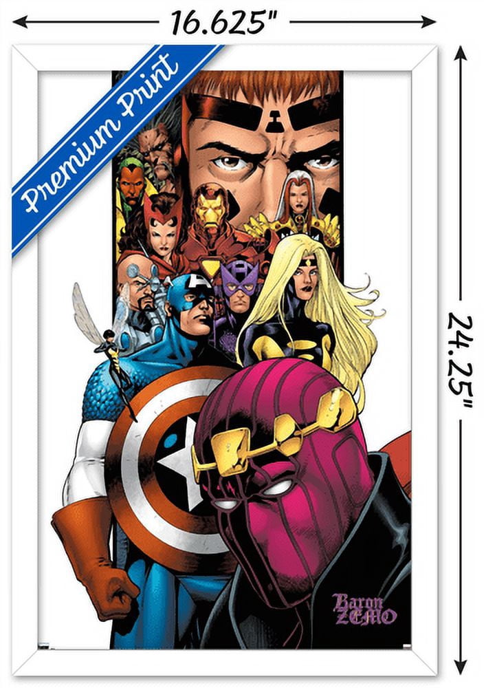 Marvel - Baron Zemo - Avengers/Thunderbolts #1 Wall Poster, 14.725" x 22.375", Framed