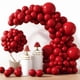 thumbnail image 1 of Globos de látex RUBFAC, rojo rubí, 129 unidades, diferentes tamaños, con kit, 1 of 7