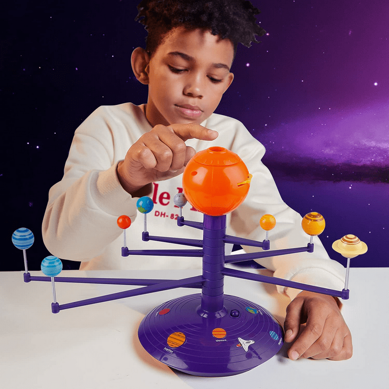Solar System for Kids, Talking Astronomy Solar System Model Kit, Planetarium Projector with 8 Planets Stem Space Toys for 3 4 5+ Years Old Boys Girls