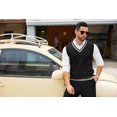 thumbnail image 2 of COOFANDY Men's Sweater Vest Slim Fit Casual Sleeveless V Neck Pullover Cable Knit Sweater Vest, 2 of 6