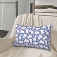 thumbnail image 5 of Sikiie Cute White Rabbit Print Plush Pillow Cover, Wrinkle-proof and Stain-resistant Pillow Protector without Pillow Core, Home Decoration-14"x20", 5 of 6