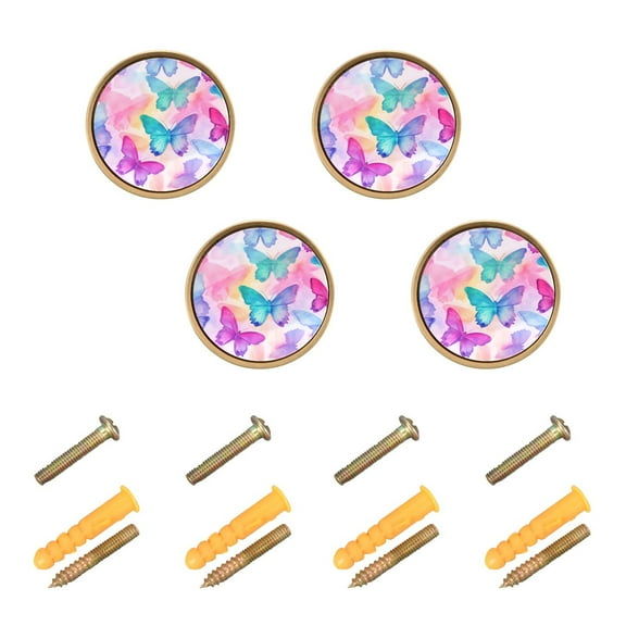 Kitchen Cabinet Knobs Gorgeous Butterfly Cabinet Handles Zinc 1.25 inch Diameter 4 Pcs