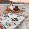 thumbnail image 3 of Outdoor Mat Boho Camping Picnic Blanket Carpet Beach Folding Tablecloth, 3 of 6