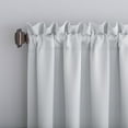 thumbnail image 2 of Sun Zero Nolan Energy Saving Blackout Rod Pocket Curtain Panel, 40"X95", White (Single Panel), 2 of 8
