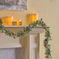 thumbnail image 4 of Kezqiaxn Artificial Christmas Garland, 5.84Ft Christmas Garlands with Red Berry, Cedar Garland Holiday Christmas Garland for Mantle Stairs Railing Indoor Outdoor Party Decor Green, 4 of 6