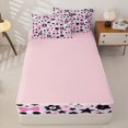 thumbnail image 4 of Manfei Funny Halloween Skull Zipper Twin Comforter Sets with Fitted Sheet and 2 Pillowcases,Pink Coquette Bowknot Zipper Bedding Set,Pink Reversible,4-Piece, 4 of 7