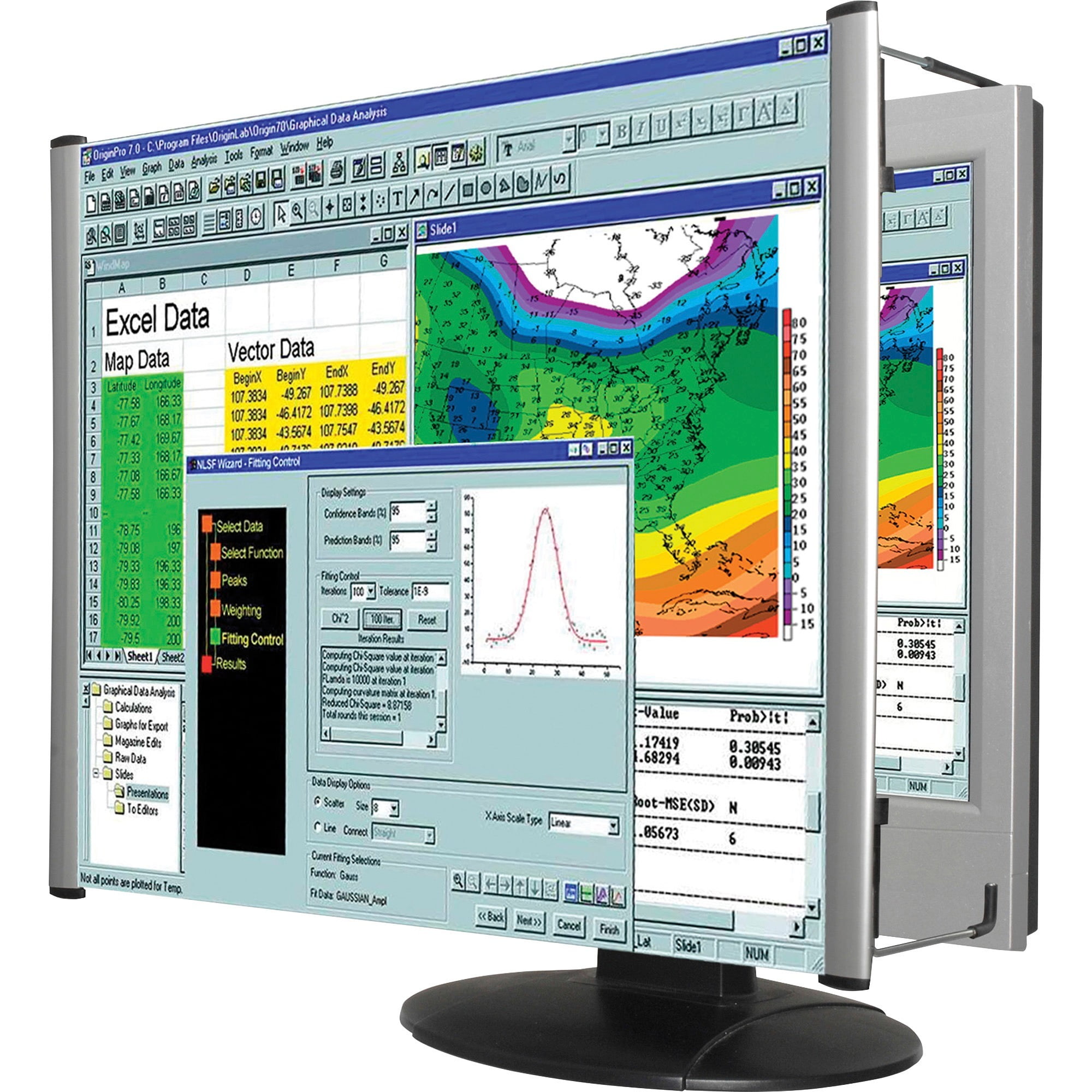 Kantek MaxView LCD Monitor Magnifier Fits Widescreen 21.5" & 22" LCD Monitors