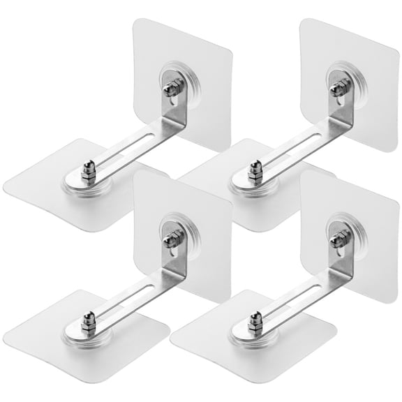 Raindrops 4-Pack Anti-Tip Furniture Safety Anchors for Dressers and Bookcases, No Drilling Required, Secure Stability Kit