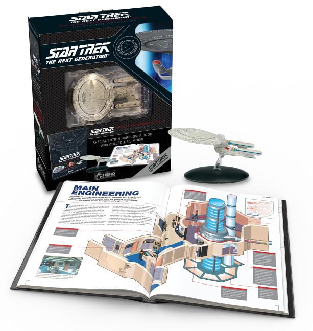 Next Generation 6" Die-Cast Enterprise-D from UK/Eaglemoss w Mag #1 Star Trek 