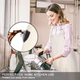 thumbnail image 3 of Jubatus Paquete de 2 Delantales 100% Algodón con 2 Bolsillos Cocina Chef Cocina Delantal con Babero Ajustable para Mujeres Hombres Beige, 3 of 5