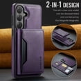 thumbnail image 3 of MAGKING Case For Samsung Galaxy S26+ 5G, RFID Blocking, PU Leather,Compatible With MagSafe Detachable 2 In 1 Wallet With Multi-Card Slots,Magnetic Protective Cover,Purple,For Galaxy S26+ (5G), 3 of 8