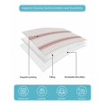 thumbnail image 5 of Quilts Full Size, Red Striped Soft Comforter Bedding Set for Bed, Rustic Red Stripe Modern Art Beige Lightweight Quilted Bedspread with Pillow Cover(2 Pieces) for All Season, 78x90 Inch, 5 of 6