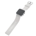 thumbnail image 3 of Fashion Square Mirror Face Unisex Red LED Digital Wrist Watch with Date & Silicone Band (White), 3 of 8