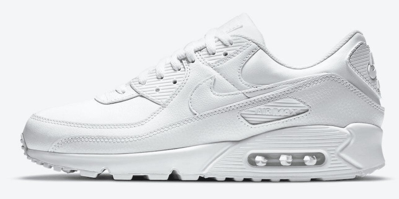 mens nike air max 90 trainers white