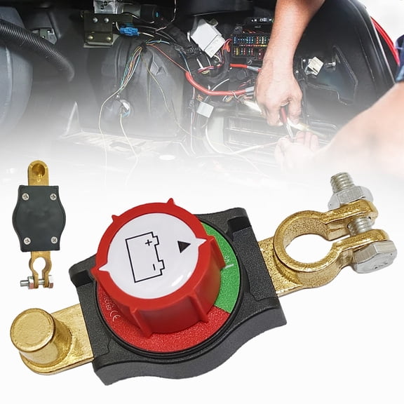 PPKVUFD 2025 New Top Post Battery Disconnect Switch,12-48V Car Battery Kill Switch,Suitable for 15-17 mm terminals,Battery Disconnect Switches are Mainly Used in Automobiles, Rvs, Boats, Solar Panels