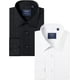 thumbnail image 1 of J.VER Camisas de vestir para hombre, camisa formal de manga larga, elástica, sin arrugas, informal, con botones, 1 of 4