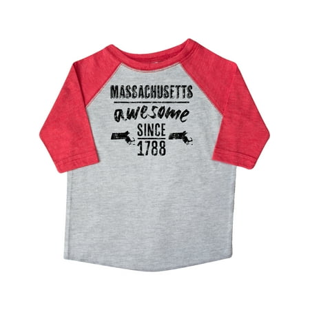 

Inktastic Massachusetts Awesome Since 1788 Gift Toddler Boy or Toddler Girl T-Shirt