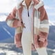 thumbnail image 5 of Akivide Chaquetas de forro polar para mujer, sudadera con capucha de gran tamaño, abrigos con cremallera para otoño e invierno, prendas de vestir cálidas para mujer, 5 of 5