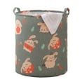thumbnail image 2 of YAOMOBB Laundry Organizer Large Capacity Folding Laundry Basket Cartoon Pattern Sturdy Handle Cute Print, 2 of 6